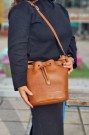 Adax Portofino Bucket Bag Laila, Brown thumbnail