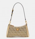 Guess Dili Top Zip Shoulder Bag, Latte Logo thumbnail