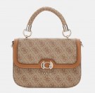 Guess Orlina Logo Top Handle Flap, Latte Logo/Brown thumbnail