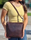 House of Sajaco Crossover Skinnveske, brun thumbnail