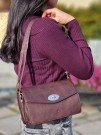 Adax Ravenna Shoulder Bag Anika, Dark brown thumbnail