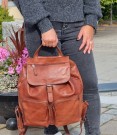 House of Sajaco Skinn Ryggsekk, cognac thumbnail