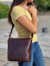 House of Sajaco Crossover Skinnveske, brun  thumbnail
