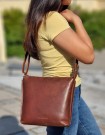 House of Sajaco Crossover Skinnveske, cognac thumbnail