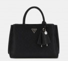 Guess Jena Elite Luxury Satchel, Black Logo thumbnail
