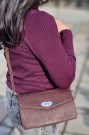 Adax Ravenna Shoulder Bag Anika, Dark brown thumbnail