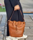 Adax Portofino Bucket Bag Laila, Brown thumbnail