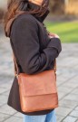 House of Sajaco Liten Crossover Skinnveske, cognac thumbnail