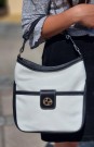 Lycke Hobo Veske, White/Black thumbnail
