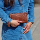  House of Sajaco Clutch Veske, brun thumbnail