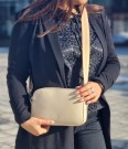 Lycke Crossover Veske, beige thumbnail