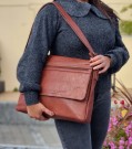 House of Sajaco Crossover veske, cognac thumbnail