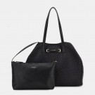 Guess Vikky II Large 2 in 1 Tote, Black thumbnail