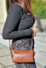 House of Sajaco Clutch Veske, Cognac thumbnail