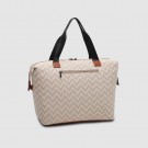 Lycke Weekendbag Flora, Beige thumbnail