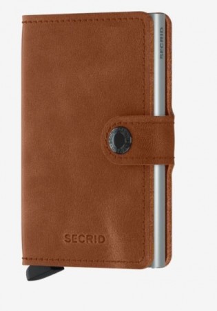 Secrid Miniwallet, Vintage Cognac Silver