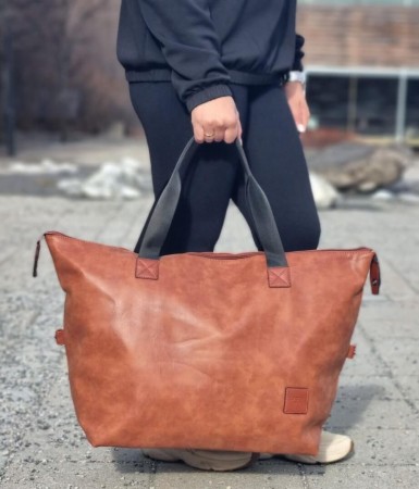 Lycke Weekend Bag Kris, Cognac