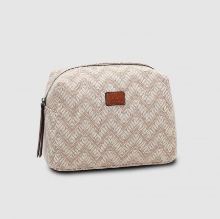 Lycke Toilet Bag Flora, Beige