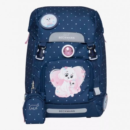 Beckmann Skolesekk Classic 22L, Pet Friends Blue