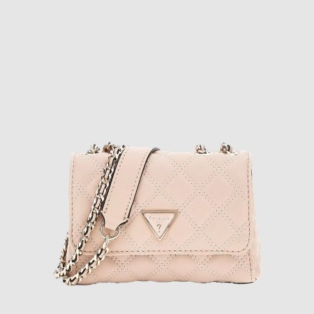 Guess Giully Mini 2 Comp Convertible Flap, Light Beige