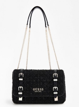 Guess Adam Convertible Xbody Flap Skulderveske, Svart
