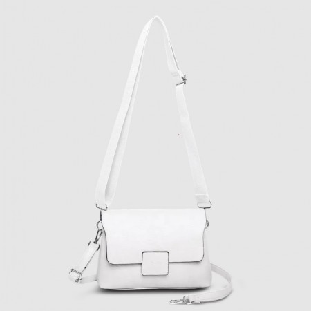 Duffy Flap Bag, Hvit