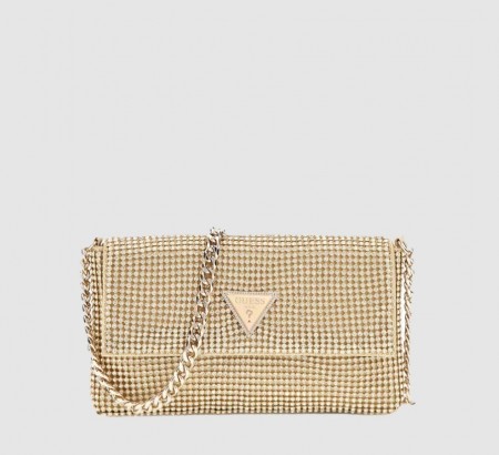 Guess Zalina Flap Clutch, Gold