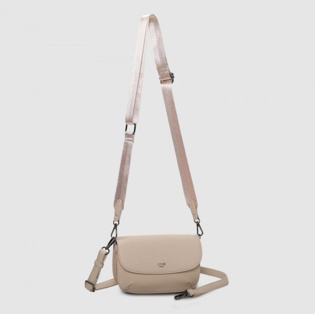 Lycke Flap Bag Levanger, Beige