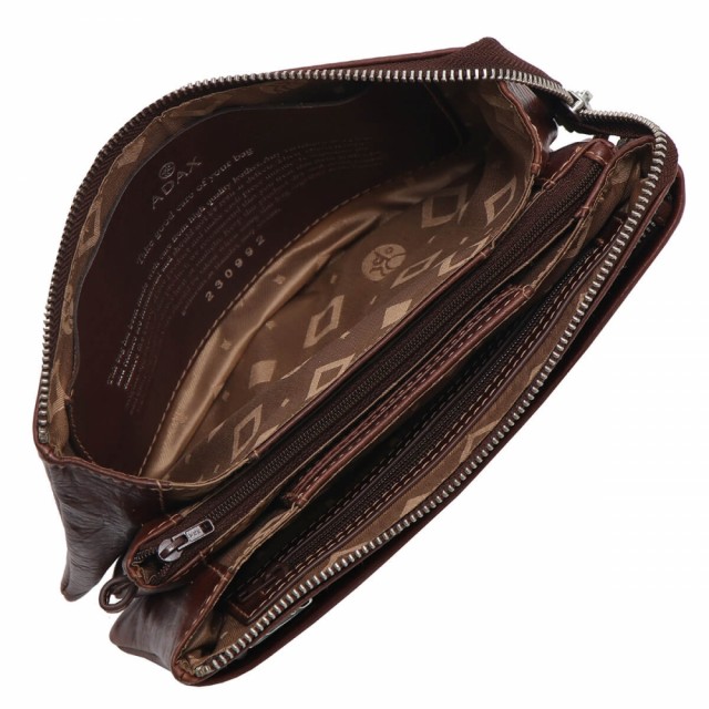 Adax Cormorano Silja Clutch, coffee