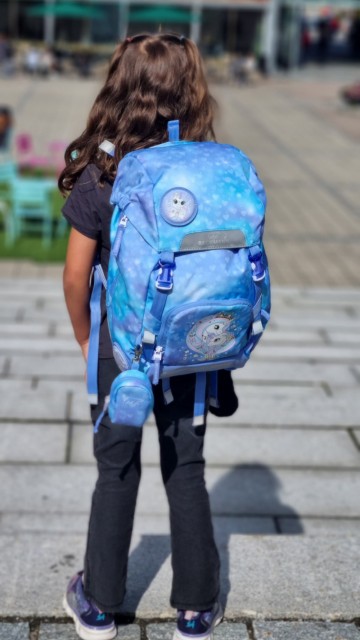 Beckmann Skolesekk Classic 22L, Unicorn Princess Ice Blue