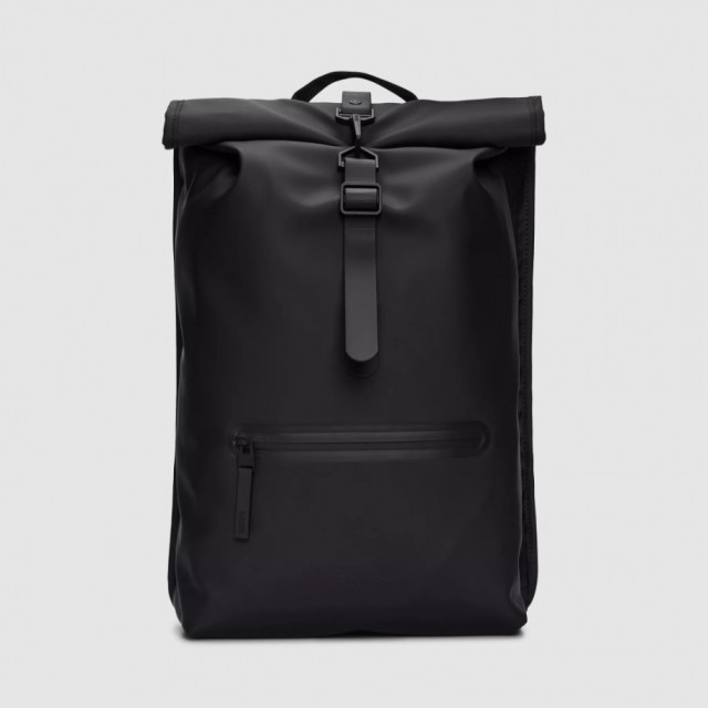  Rains Rolltop Rucksack, Black