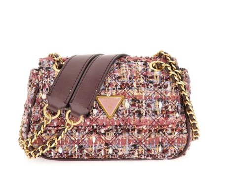 Guess Giully Mini Convertible Xbody Flap, Purple Multi