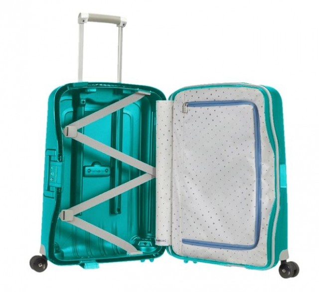Samsonite S´Cure Kabinkoffert 55 cm, Aqua Blå