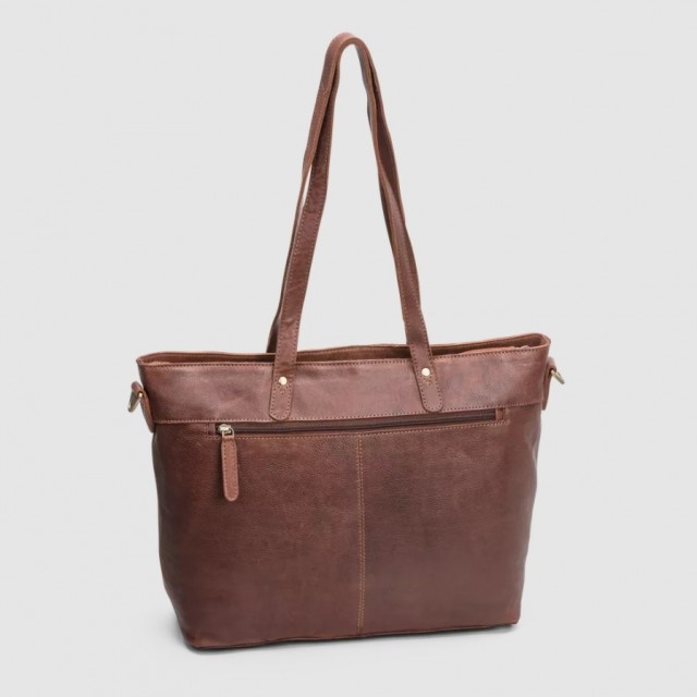 House of Sajaco Tote Bag, Cognac