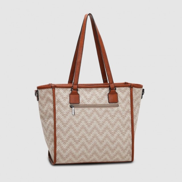 Lycke Tote Bag Flora, Beige