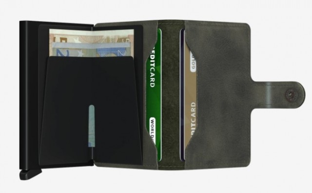 Secrid Miniwallet, Vintage Olive-Black