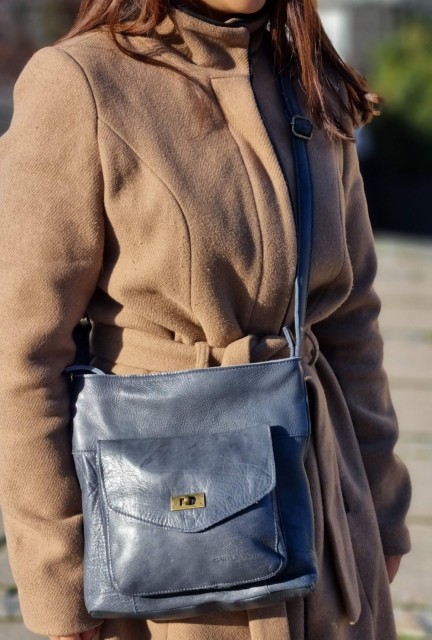 House of Sajaco Crossover Skinnveske, navy