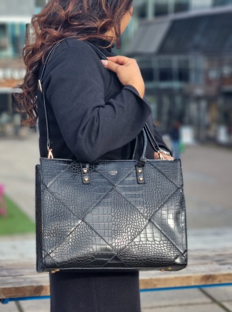  Lycke Tote Bag, Svart