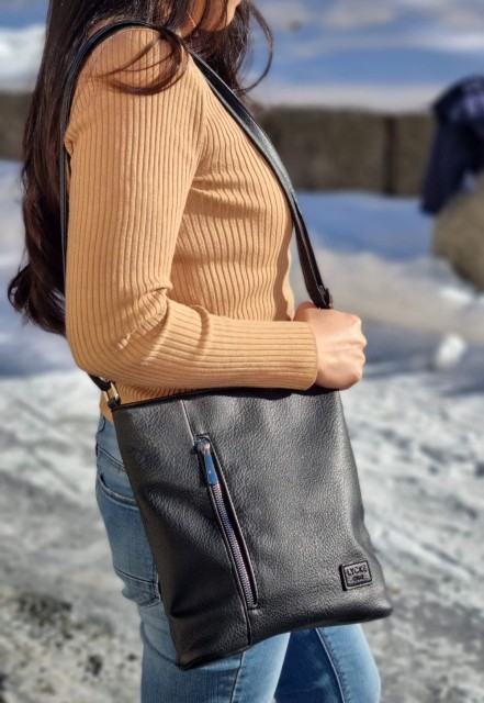 Lycke Nora Liten Crossover Veske, svart