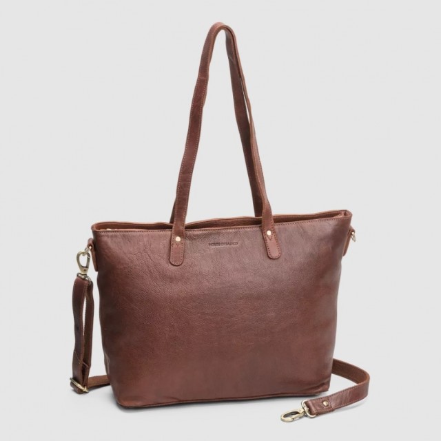 House of Sajaco Tote Bag, Cognac