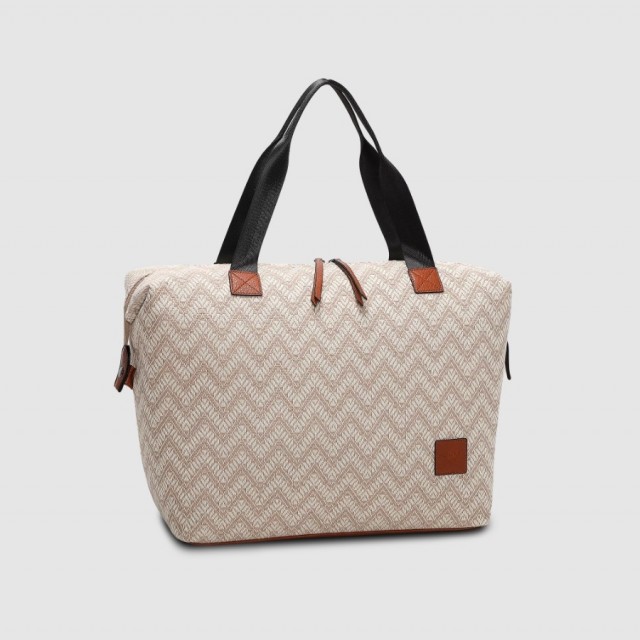 Lycke Weekendbag Flora, Beige