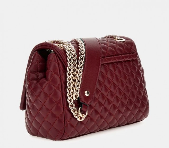 Guess Eco Rianee Convertible Xbody Flap, Claret