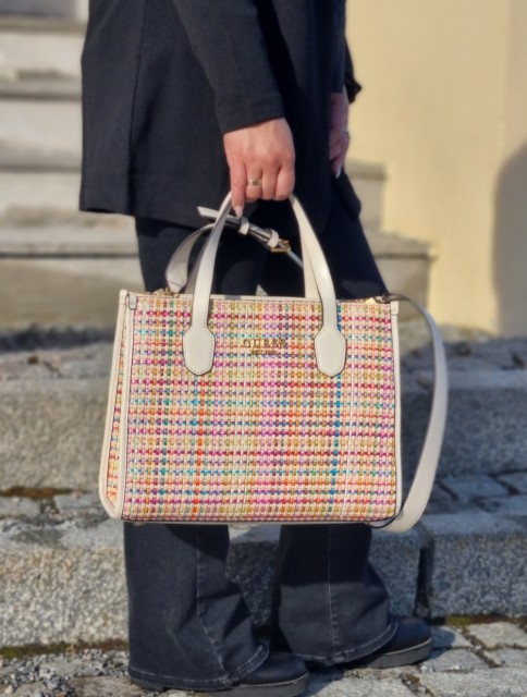 Guess Silvana Compartment Tote Veske, Multi