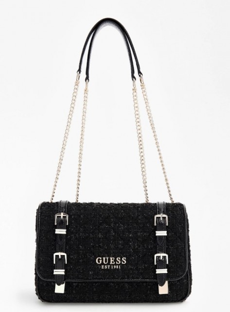 Guess Adam Convertible Xbody Flap Skulderveske, svart