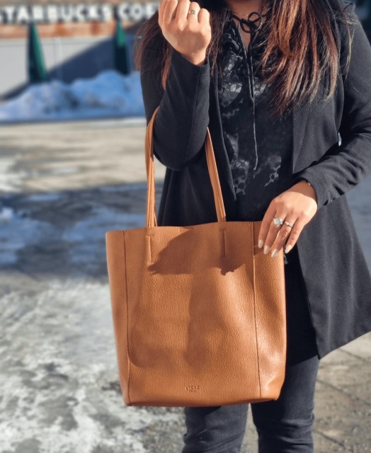 Lycke Tote Bag, cognac