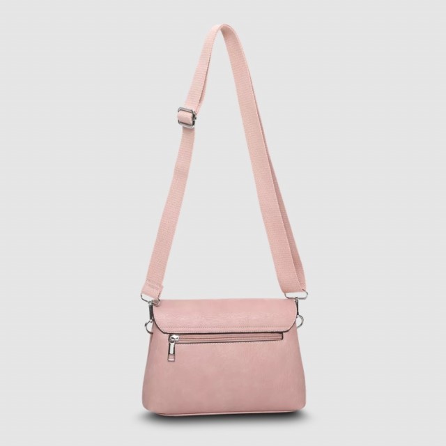 Duffy Flap Bag, Lys Rosa
