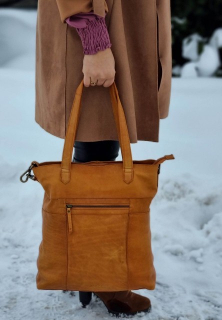 House of Sajaco Skinnveske, cognac