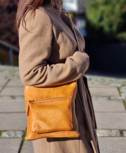 House of Sajaco Skinn Crossover Veske, cognac