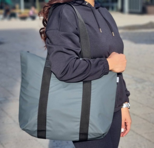 Rains Tote Bag Rush, slate