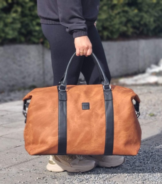 Lycke Stor Weekendbag/Reisebag, cognac